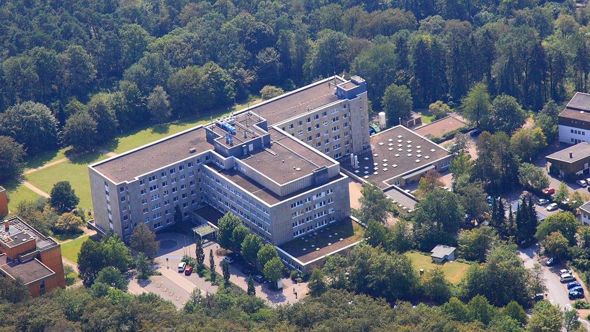 Luftaufnahme des Klinikums Bielefeld - Rosenhöhe Luftaufnahme des Klinikums Bielefeld - Rosenhöhe