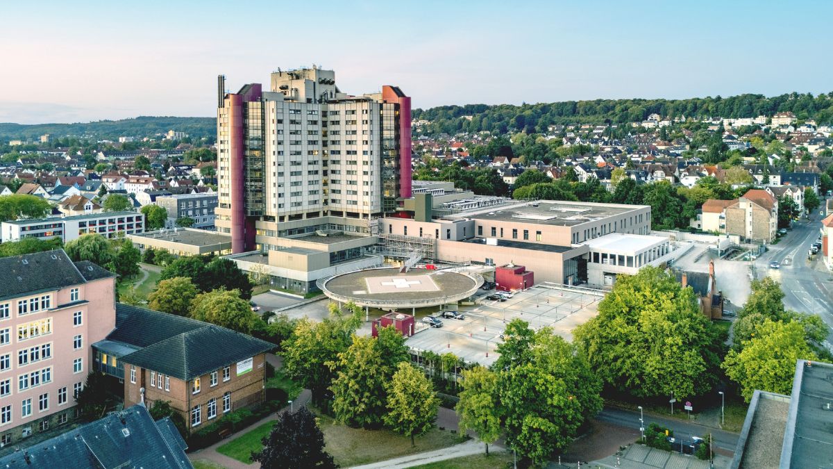 Luftaufnahme des Klinikums Bielefeld - Mitte