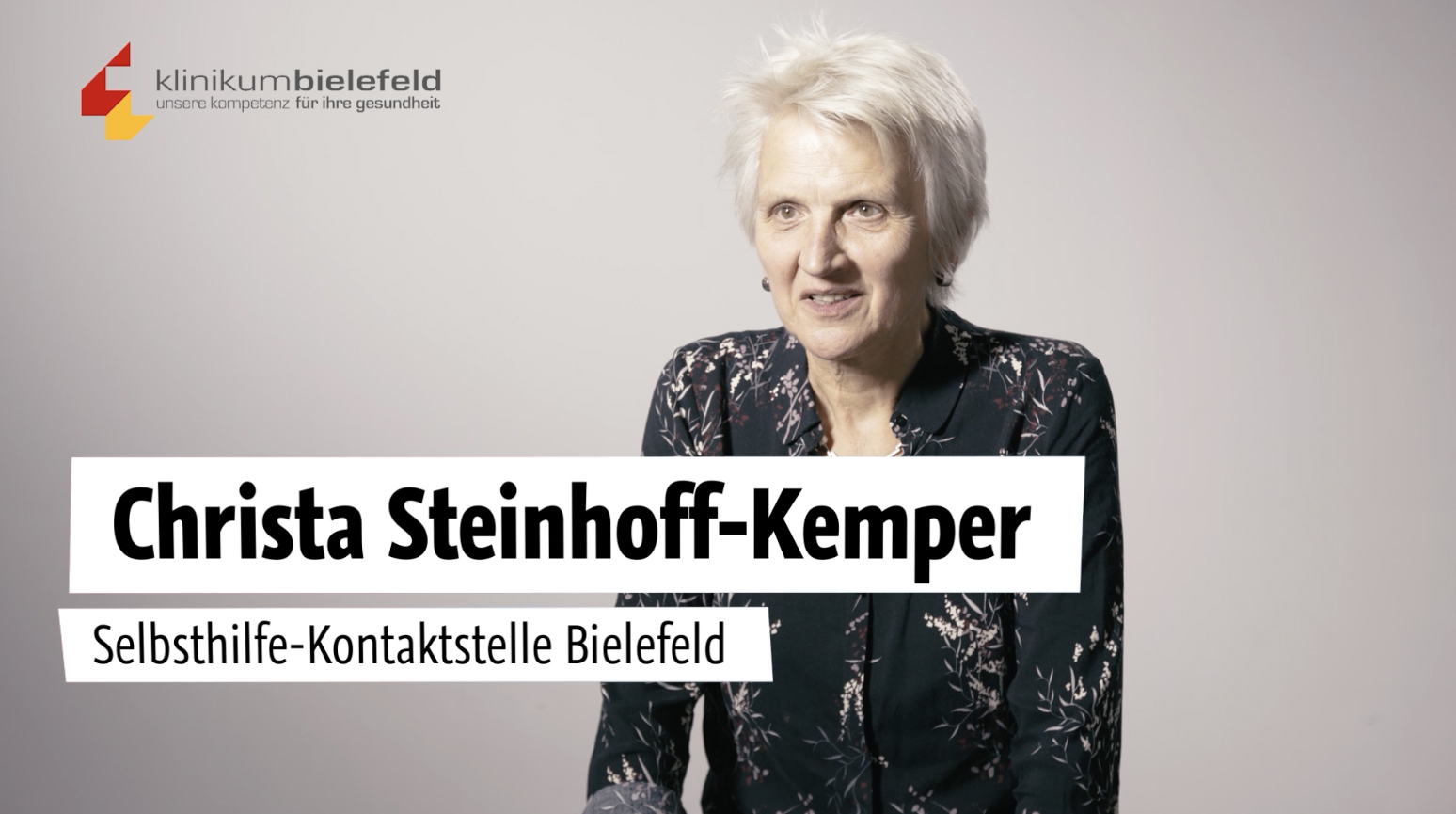 YouTube Video 10 Jahre selbsthilfefreundliches Krankenhaus Interview mit Christa Steinhoff-Kemper